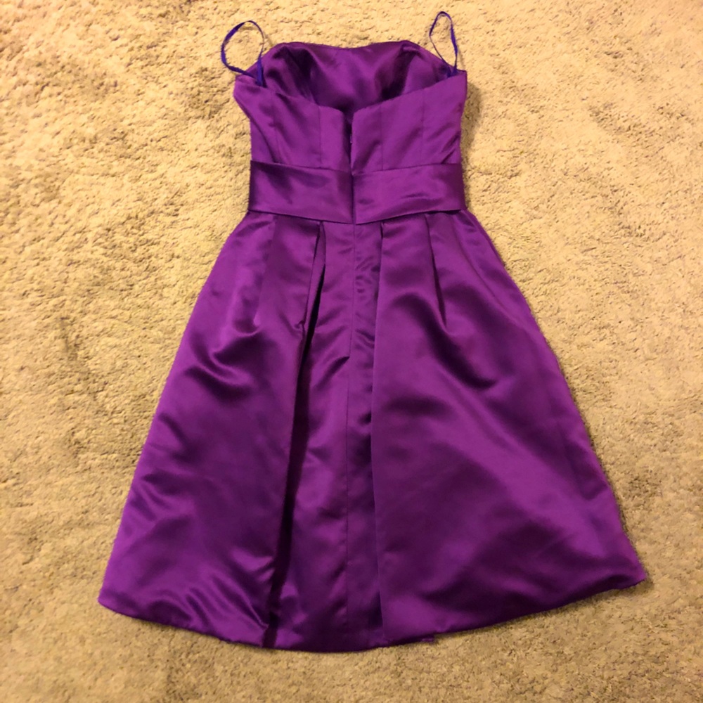 NWOT Strapless Purple Dress with Sweetheart Neckline - Picture 11 of 13